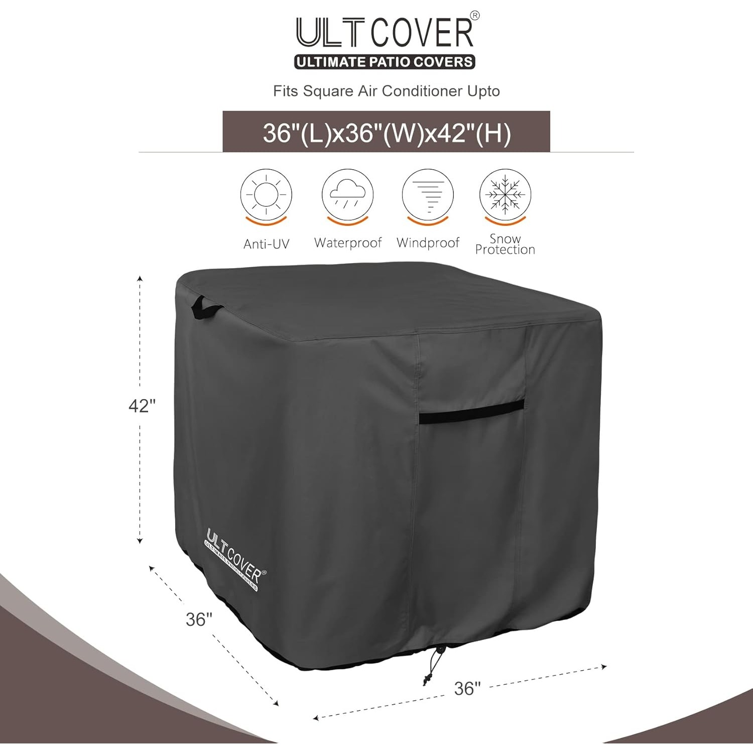 Square Air Conditioner Cover | Square AC Cover | Air Conditioning Cover